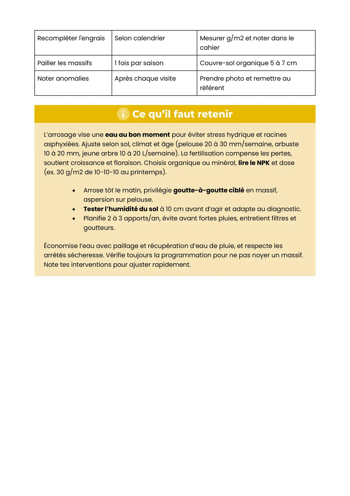 Example Fiche de Révision CAP JP